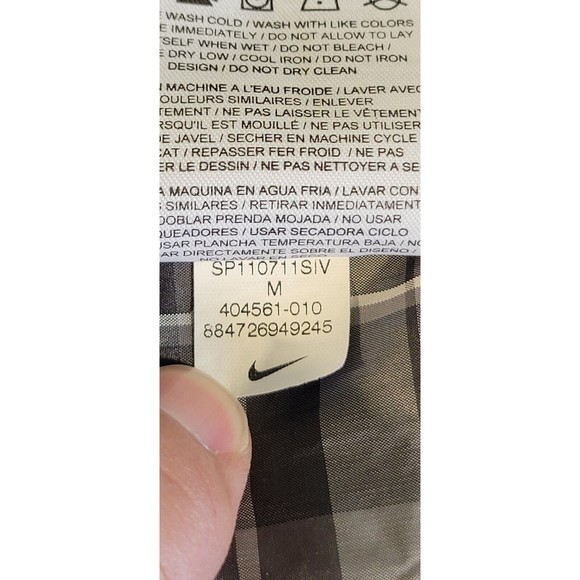 Vintage Nike Sportswear Hooded Windbreaker Pullover Plaid Size M - Picture 11 of 14